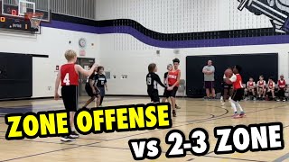 Zone Offense vs 23 Zone Defense [upl. by Sirovat]