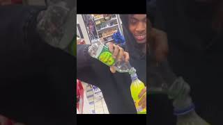 LAZER DIM POURS UP IN GAS STATION shorts [upl. by Aman903]