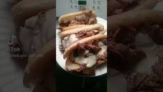 Home made cheesesteaks  ILTF shorts cooking food [upl. by Atiugram]