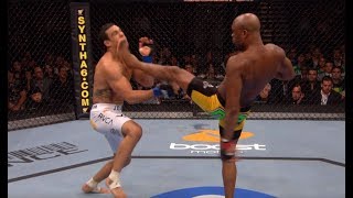 Anderson Silva Top 5 Finishes [upl. by Deeas56]