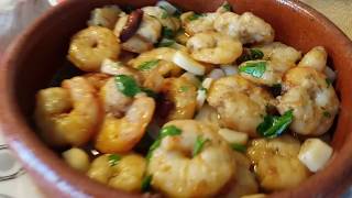 Gambas al ajillo  Fácil receta y muy rica  cocina con rock [upl. by Philander745]