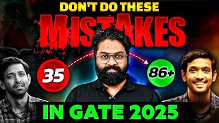 10 Mistake You Should Avoid As A GATE 2025 Aspirants  GATE 2025 Preparation Strategy [upl. by Akcimehs]