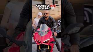 Choose a bike for Bro 🤍 shorts bike motorcycle [upl. by Conal]