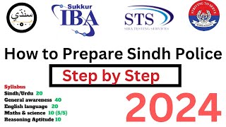 How to prepare Sindh Police constable 2024  IBA STS Pattern  Syllabus 2024  SPU  constable MCQs [upl. by Ydnolem]