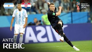 Ante REBIC Goal  Argentina v Croatia  MATCH 23 [upl. by Yenitsed314]