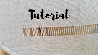 RICAMO Tutorial  Sfilatura a Rombi [upl. by Yla]