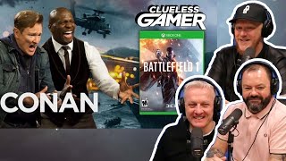 Conan Plays Battlefield 1 With Terry Crews REACTION  Clueless Gamer  OFFICE BLOKES REACT [upl. by Ariahaj]