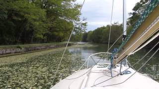 Westerly Warwick sailboat on the Erie canal [upl. by Rossuck927]