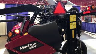 MacDon Mower Conditioner R113PT  2017 NC Farm Show 2 [upl. by Yenaled]