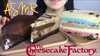 ASMR DESSERT CHEESECAKE FACTORY Godiva Chocolate Mousse Cake Creamy Fluffy Sticky Eating Sounds 먹방 [upl. by Harri994]