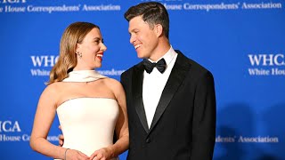 Colin Jost jokes about married life with Scarlett Johansson at White House Correspondents’ Dinner [upl. by Hibbs]