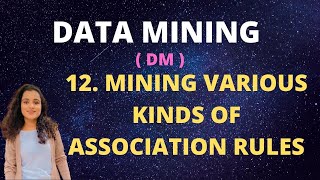 12 Mining Various Kinds Of Association Rules DM [upl. by Atikcir263]