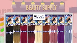 Braiding hair for your everyday hairstyle  RUWA braids by Sensationnel [upl. by Eentihw534]