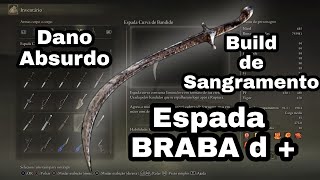 Localização da Espada Curva de Bandido  Buid de Sangramento  MUITO DANO  Elden Ring [upl. by Studdard]