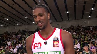 Alexandre Sarr postgame interview vs South East Melbourne Phoenix  Round 17 NBL24 [upl. by Ottie]