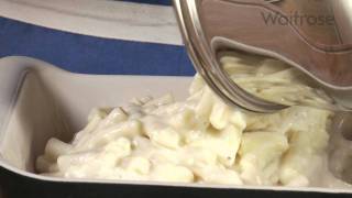 Macaroni cheese recipe  Waitrose [upl. by Nevs648]