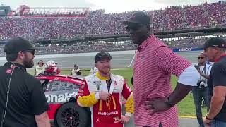 Michael Jordan Speaks To Tyler Reddick And Bubba Wallace After Talladega [upl. by Thar]