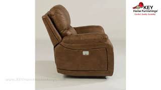 Flexsteel Hendrix Fabric Recliner with Power Headrest 1193 50PH  KEY Home [upl. by Yralih]