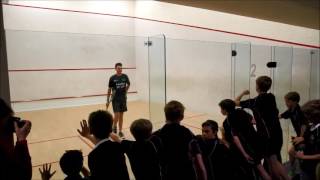 Truro School Squash Masterclass 2017 [upl. by Eeladnerb]