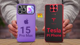 iPhone 15 Pro Max vs Tesla Phone Pi ♥️ SPEC WORLD [upl. by Nebe]