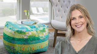 How to Make a Quilted Ottoman  Free Project Tutorial [upl. by Bergerac332]