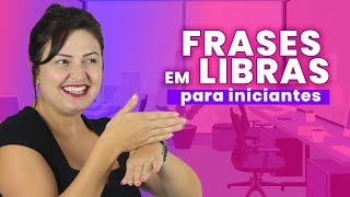 10 FRASES EM LIBRAS PARA INICIANTES FÁCEIS Iniciar uma conversa na Língua de Sinais [upl. by Orpha881]