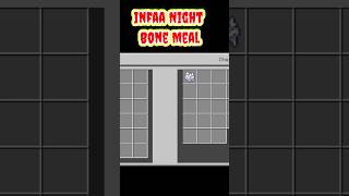 Infaa Night Bone Meal minecraft minecraftmeme minecraftshorts [upl. by Aleemaj]