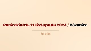 Różaniec  11 listopada 2024 [upl. by Aizatsana]