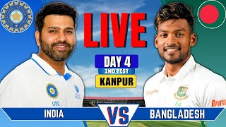 India vs Bangladesh 2nd Test Day 4  Live Cricket Match Today  IND vs BAN Live Score amp Commentary [upl. by Addis613]