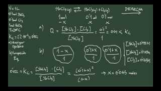 5 Ejercicio V equilibrio químico cociente de reacción Q [upl. by Barr]