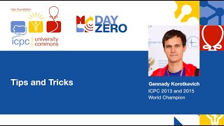 Day Zero Tips and Tricks from Gennady Korotkevich [upl. by Mohorva]