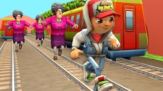 Scary Teacher 3D vs Subway Surfers [upl. by Marybelle319]