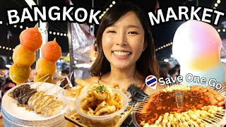 NEW Street Food Paradise in Bangkok Save One Go Market🇹🇭 [upl. by Ennaegroeg]