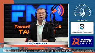 WATCH  Isyu at Komentaryo with Atty Nick Esmale  01 February 2024 [upl. by Eilrac122]