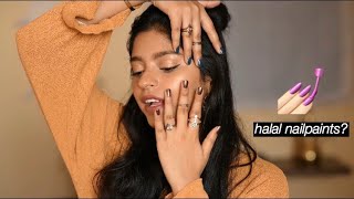 EVERYTHING YOU NEED TO KNOW ABOUT HALAL NAIL POLISHES ft 786 Cosmetics India💅🏻 [upl. by Ataynik628]