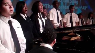 Gompers Preparatory Academy Students Sing Their School Song  Whitney Houstons Greatest Love of All [upl. by Demb]