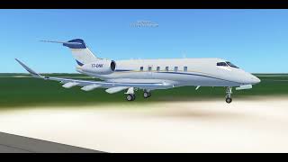 INFINITE FLIGHT Challenger 350 landing at Cancun Mexico [upl. by Izogn]