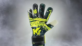 Goalkeeper Gloves  KEEPERsport Varan6 Pro NC Aqua Shadow Warrior [upl. by Ithsav]