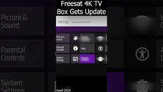 Freesat 4k TV Box Software Update short shorts freesat [upl. by Olette]