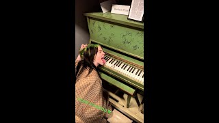 BIRDS OF A FEATHER Piano Cover shorts birdsofafeather billieeilish cover music viralvideo [upl. by Robillard485]