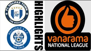 Rochdale AFC 21 Halifax Town Highlights amp Goals  National League 20242025 [upl. by Slotnick122]