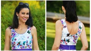 How to sew a Neckline with piping [upl. by Cost]