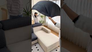 👉Sofa Cover  Protect amp Gorgeous Look Your Sofa satisfying short [upl. by Lamok]