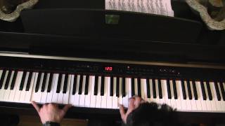 Ahmet ve Berrin Oyle bir gecer zamanki piano TUTORIAL nasil calinir [upl. by Cohl]