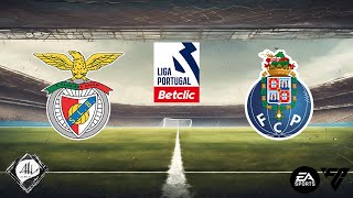 Benfica x FC Porto  11 rodada Campeonato Português 2425  EA FC [upl. by Schweiker20]