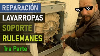 12 ✅ Como REPARAR LAVARROPAS cambio de rulemanes y soporte Drean Excellent 166 arreglar lavadora [upl. by Anahsit44]