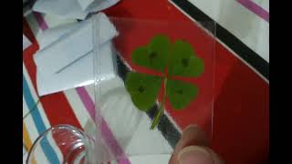 🍀 Como  How to  Plastificar un trebol de 4 hojas facilmente  Plasticize a 4 leaf Clover  Old  🍀 [upl. by Birdie]