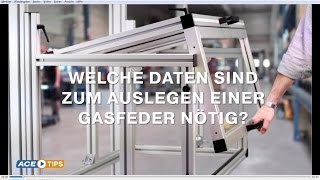 ACETips  Welche Daten sind zum Auslegen einer Gasfeder nötig [upl. by Adnahsam]