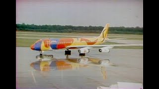 Braniff McDonnell Douglas DC862 Calder South America for Joskes Stores TV Commercial Aug 20 1974 [upl. by Yeliah]