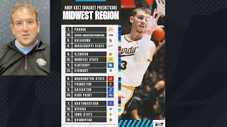 Bracketology Andy Katzs first bracket predictions of March 2024 [upl. by Mayes]